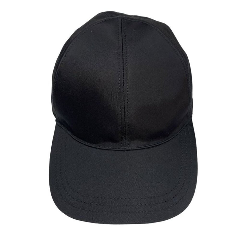 Prada Cap Nylon Logo Baseball Cap 2 Hc274 Size L Black and Green 0864 - Picture 5 of 10